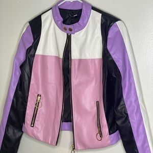 Brand New Faux Leather Jacket From Fashion Nova